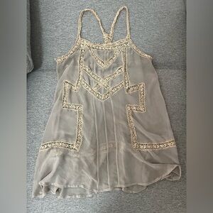 UO Sparkle & Fade Lace Trim Slip